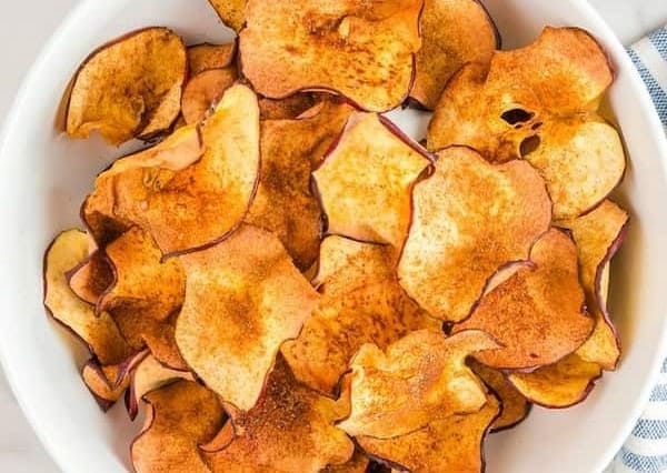 تصویر 1 از سیب خشک ارگانیک سرشار از فیبر و آنتی‌ اکسیدان